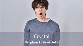  Presentation with young - Slide deck featuring young-man-standing-over-isolated and a gray colored foreground