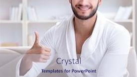  Presentation with young college student diagnosis of chlamydia - PPT layouts featuring young-man-student-businessman-reading background and a sky blue colored foreground