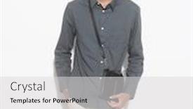  Presentation with high school - Audience pleasing presentation consisting of young-man-student-in-casual backdrop and a light gray colored foreground