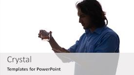  Presentation with alcoholism - Presentation having young-man-suffering-from-alcoholism background and a white colored foreground
