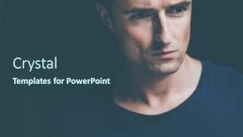  Presentation with social anxiety - Presentation theme featuring young-man-suffering-from-anxiety background and a ocean colored foreground