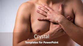  Presentation with heart attack - Slide deck enhanced with young-man-suffering-from-heart background and a tawny brown colored foreground