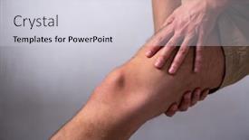  Presentation with leg pain - Audience pleasing slide deck consisting of greys anatomy - young man suffering from leg backdrop and a lemonade colored foreground