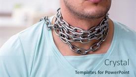  Presentation with sore throat - Slides with young-man-suffering-from-sore background and a light blue colored foreground