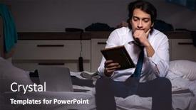  Presentation with love - Presentation theme having young-man-suffering-from-unrequited background and a dark gray colored foreground