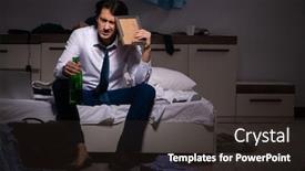  Presentation with love - Theme having young-man-suffering-from-unrequited background and a wine colored foreground