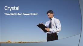  Presentation with internet surfing - PPT layouts featuring young man surfing the internet in his laptop sited on the carpet isolated on white background and a ocean colored foreground