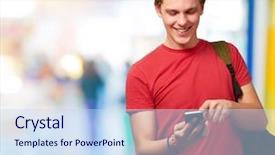  Presentation with mobile nokia - PPT layouts enhanced with dentist showing with denture background and a light gray colored foreground