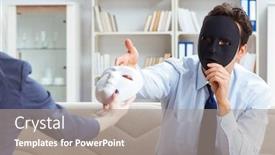  Presentation with psychiatrist - Beautiful PPT layouts featuring young man visiting psychiatrist doctor for consultation backdrop and a gray colored foreground