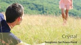  Presentation with wait - Presentation theme consisting of comic - man wearing red fez hat background and a violet colored foreground
