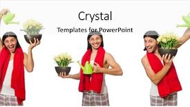  Presentation with white flowers of jasmine - Amazing presentation having start early - young man watering flowers isolated backdrop and a white colored foreground