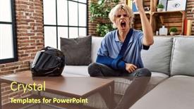  Presentation with anger - Theme featuring young-man-wearing-arm background and a tawny brown colored foreground