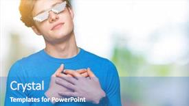  Presentation with balanced life health - Cool new theme with young man wearing funny thug backdrop and a teal colored foreground