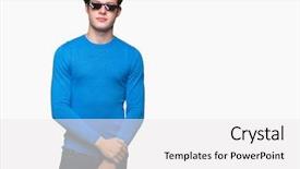  Presentation with simple nature - Audience pleasing PPT layouts consisting of young man wearing funny thug backdrop and a  colored foreground
