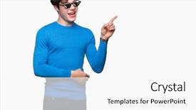  Presentation with funny - Presentation featuring young man wearing funny thug background and a white colored foreground