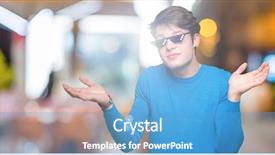  Presentation with funny - PPT theme with young man wearing funny thug background and a teal colored foreground