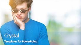  Presentation with funny - Amazing slide deck having young man wearing funny thug backdrop and a teal colored foreground