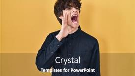  Presentation with glasses - Presentation theme featuring young-man-wearing-glasses-over background and a  colored foreground