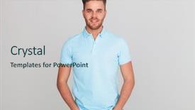  Presentation with young man wearing a hat - Audience pleasing PPT layouts consisting of young man wearing light blue backdrop and a sky blue colored foreground