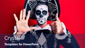  Presentation with mexican day - Amazing theme having young-man-wearing-mexican-day backdrop and a navy blue colored foreground