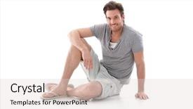  Presentation with summer - Amazing PPT layouts having young man wearing summer clothes backdrop and a lemonade colored foreground