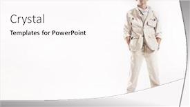  Presentation with music man in suit guitar - Beautiful slide deck featuring young-man-wearing-sunglasses backdrop and a pink colored foreground