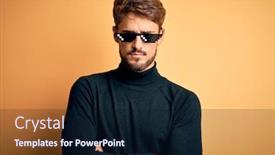  Presentation with young man wearing a hat - Amazing slide set having young-man-wearing-thug-life backdrop and a wine colored foreground