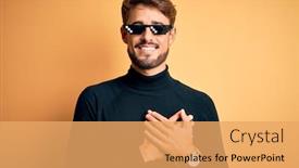  Presentation with life - Presentation design consisting of young-man-wearing-thug-life background and a yellow colored foreground