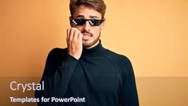  Presentation with nails - Amazing presentation theme having young-man-wearing-thug-life backdrop and a wine colored foreground