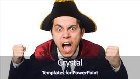  Presentation with young man wearing a hat - Slides enhanced with young-man-wearing-tricorn background and a  colored foreground