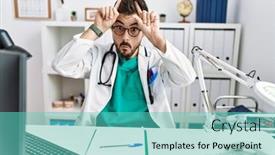  Presentation with young man wearing a hat - Presentation consisting of young-man-with-beard-wearing background and a seafoam green colored foreground