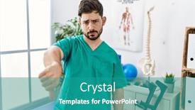  Presentation with pain - Presentation theme featuring young-man-with-beard-working background and a  colored foreground