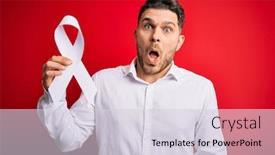  Presentation with lung cancer - PPT theme enhanced with young-man-with-blue-eyes background and a lemonade colored foreground