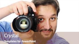  Presentation with camera - Colorful PPT theme enhanced with fried eggs with sausages toasts greens and sauce backdrop and a tawny brown colored foreground