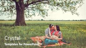  Presentation with wife - Presentation featuring young man with his pregnant wife on open air background and a tawny brown colored foreground
