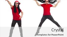  Presentation with long term care elderly - Beautiful slides featuring young man with long dreads backdrop and a  colored foreground