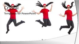  Presentation with long term care elderly - PPT theme enhanced with young man with long dreads background and a coral colored foreground