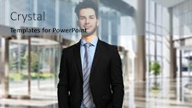  Presentation with luxury - Audience pleasing theme consisting of young-manager-in-a-luxury backdrop and a  colored foreground