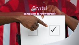  Presentation with mechanic - Audience pleasing slide deck consisting of young-mechanic-pointing-at-tick backdrop and a tawny brown colored foreground