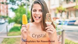  Presentation with middle east - Slide deck featuring young-middle-east-girl-bitting background and a coral colored foreground