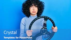  Presentation with river in the middle east - Theme featuring young-middle-east-woman-holding background and a  colored foreground