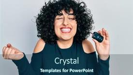  Presentation with middle east - Theme with young-middle-east-woman-holding background and a  colored foreground