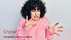  Presentation with middle east - Theme consisting of young-middle-east-woman-wearing background and a lemonade colored foreground