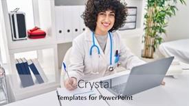  Presentation with middle east - Presentation theme consisting of young-middle-east-woman-wearing background and a light gray colored foreground