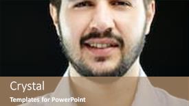 Presentation with eastern - PPT layouts having young middle eastern young attractive male model posing background and a coral colored foreground