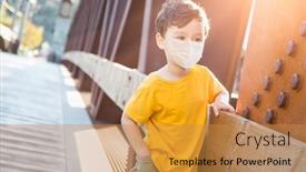  Presentation with chinese medical - Colorful presentation design enhanced with young-mixed-race-chinese backdrop and a gold colored foreground