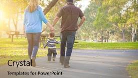  Presentation with ethnic - Slides having happy young mixed race ethnic background and a coral colored foreground