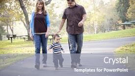  Presentation with race ethnicity - PPT theme consisting of happy young mixed race ethnic background and a light gray colored foreground