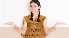  Presentation with indian traditional - Audience pleasing slide deck consisting of chinese woman in traditional punjabi backdrop and a yellow colored foreground