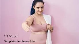  Presentation with blue handshake - 